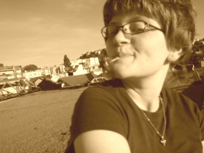 goofing off....