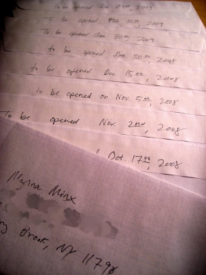 addressed and ready for the post