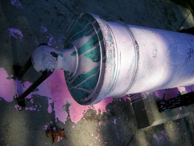 Post-paint cannon.