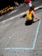 drawing a Dance Patch in Times Square