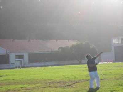 me flying