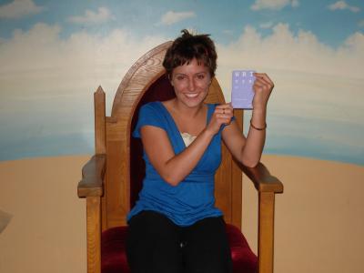 Stranger with Postcard