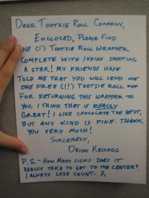 I wrote them a nice letter in my best ten-year old's voice.