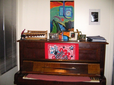 Dildo on piano