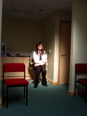 Amber in the corner XD