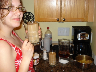 Crazy child is satisfied