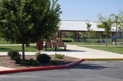 Jon is found at the park.