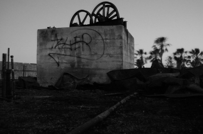 top of elevator shaft. top of elevator shaft.
