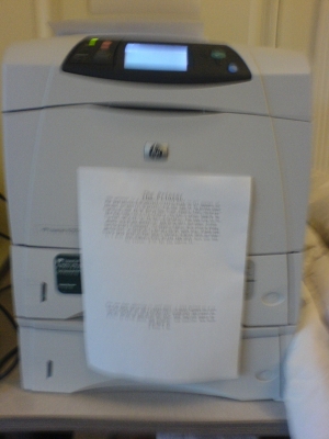 Ode to Printer
