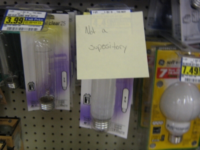 'Not a suppository"