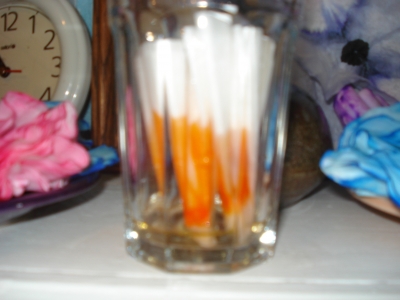Filter paper in water