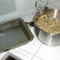 Greased Pan and Energy Bar Mix