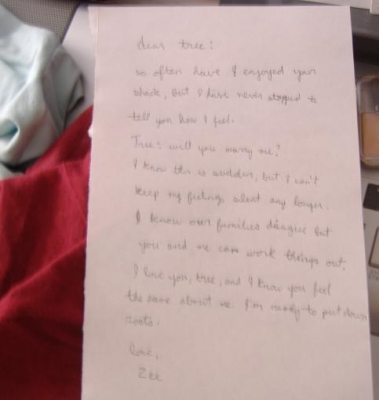 The note