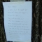 the note on the tree
