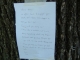 the note on the tree