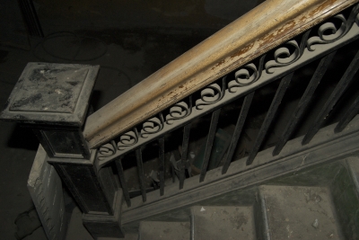 back up the original staircase