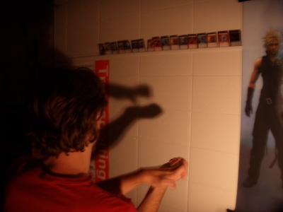 And now I learn why he kept this talent hidden.