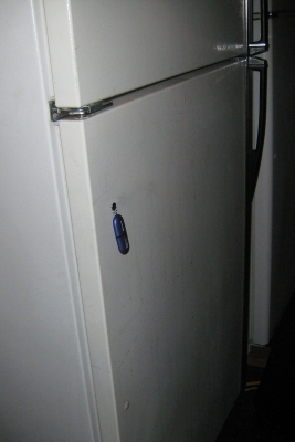 Audio attached to fridge, via USB