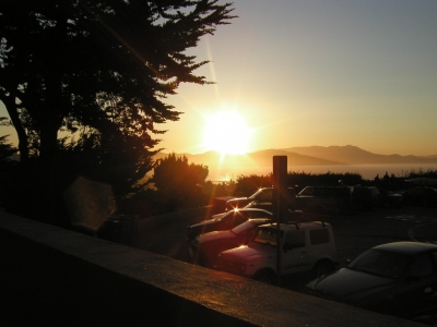 sunset from coit tower sunset from coit tower