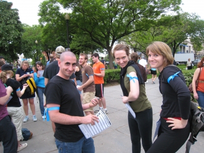 Showing off the ribbon