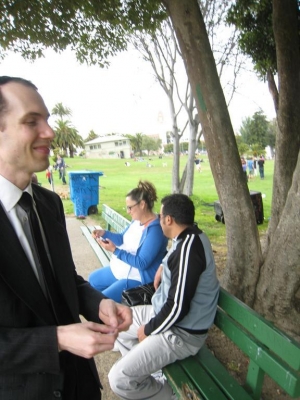 couple examining notes