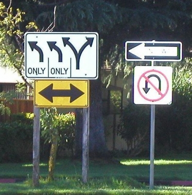 one way...well, unless you're in the right lane