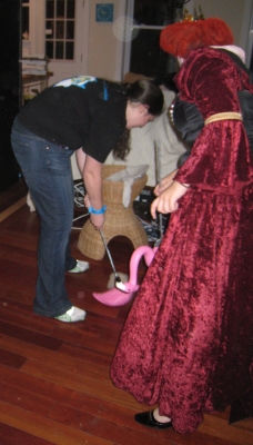 Red Queen and Flamingo Croquet Red Queen and Flamingo Croquet