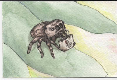 Postcard closeup