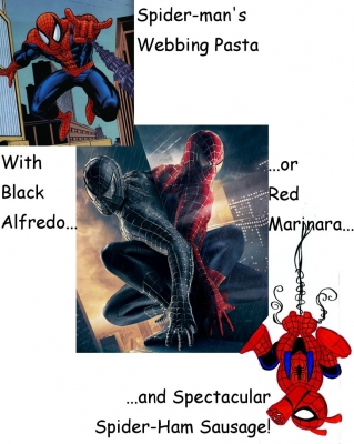 Spider-man's Webbing Pasta