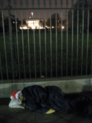 In front of the White House In front of the White House