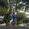 Escaping via monkey bars