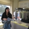 the folks in this dry cleaners looks very down, so we cheered them up