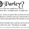 Parley?