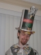 Hat and bow tie detail