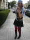lefthanded pirated removes a flower with her teeth