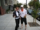 this nice couple looked like they needed a break from their jog