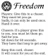 Freedom