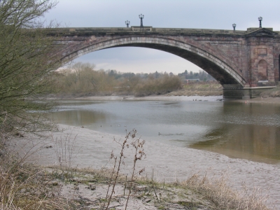 Grosvenor Bridge and the River Dee