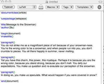 More writing.