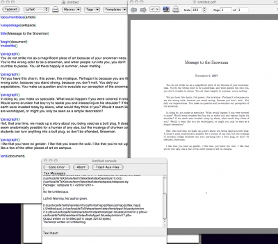 Now with pdf and compiler log!