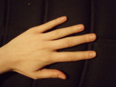 My pointer and middle fingers look elongated.