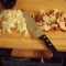Onions, potatoes, and a BIG KNIFE!
