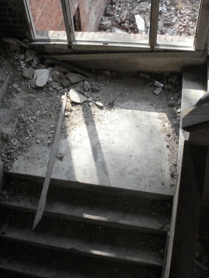 What once was polished marble. What once was polished marble.
