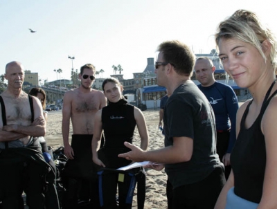 Pre-dive briefing