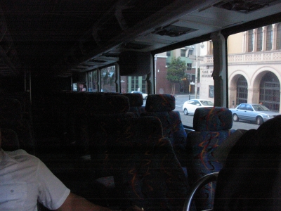 inside a tour bus... or a party bus?