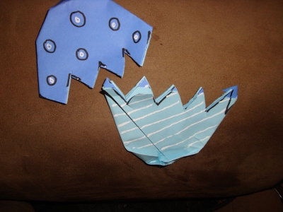 Cracked Origami Egg