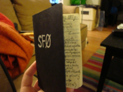 My SF0 Notebook My SF0 Notebook