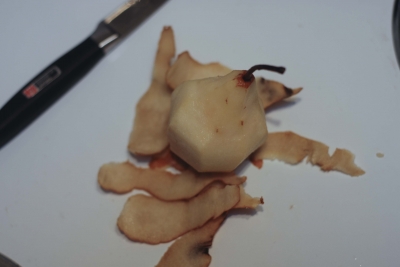 A rare pear is now bare