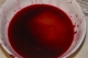 Tomato juice shot in beet tequila