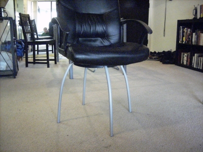 The legs had to be bent outward to provide stability